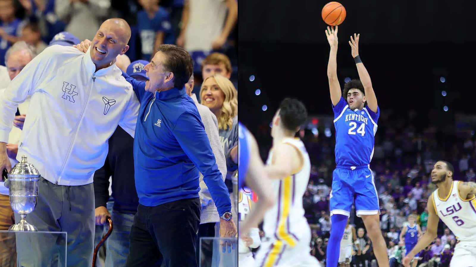 Nobody Loves Kentucky Basketball Like Rick Pitino - Immediately Congratulated Mark Pope After The Buzzer Beater, Brought Up His Time At 'Camelot'