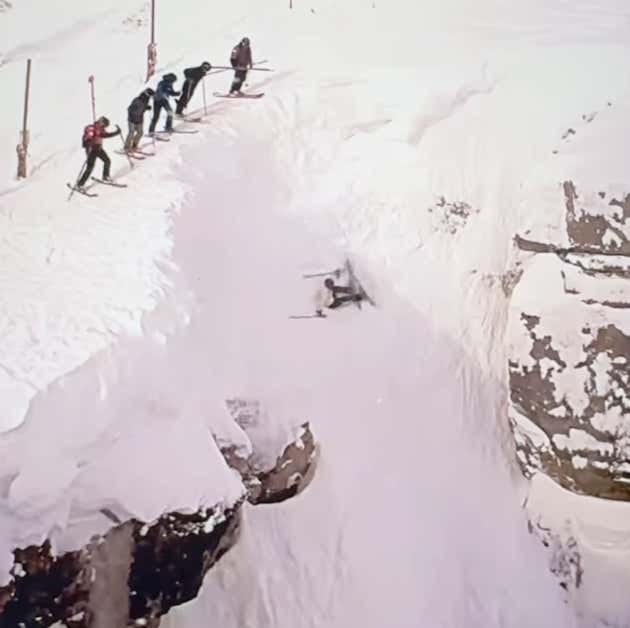 Jackson Hole Ski Resort Recently Installed A Live Cam On The World Famous "Corbets Couloir" And The Videos Are Absolutely Incredible
