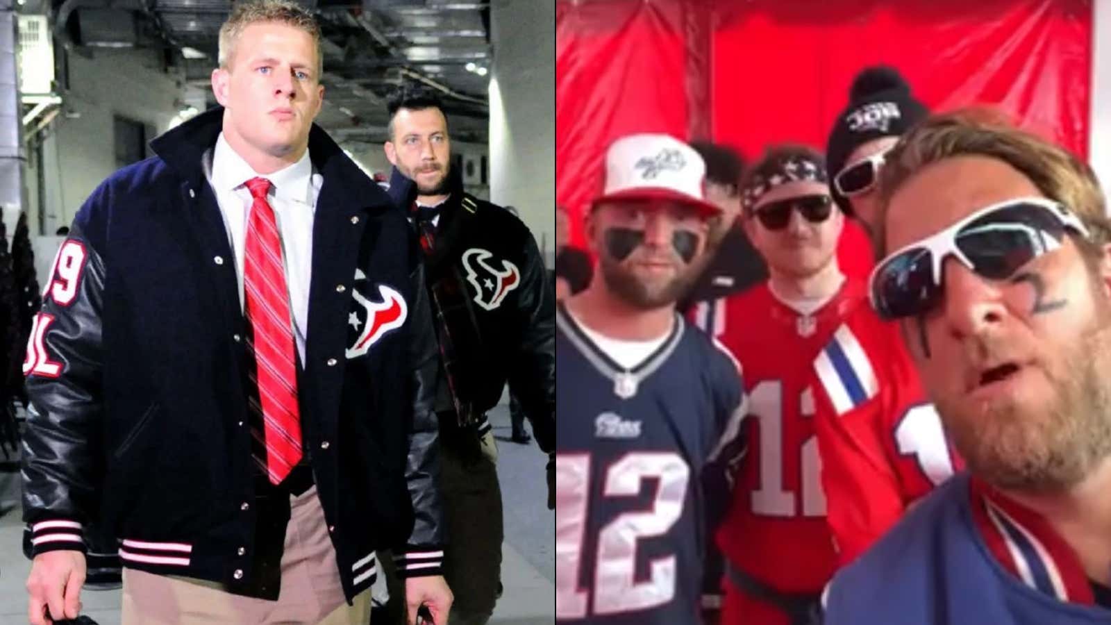 Dave Portnoy & JJ Watt Are Locked In An Analysis Battle About Whether The Houston Texans Are Cursed FOREVER Because They Wore Those Damn Letterman Jackets Into Foxboro 13 Years Ago