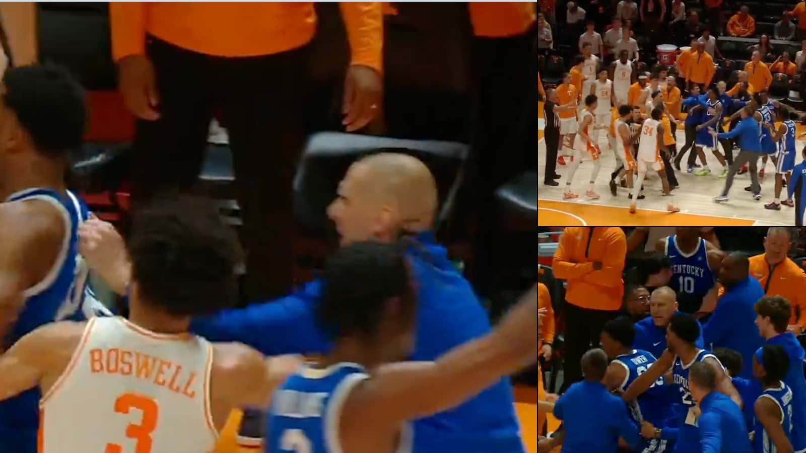 Mark Pope Can Do It All: Leads A 17-Point Comeback, Hauls Ass To Stop Tennessee From Starting A Brawl Because They Are All-Time Losers