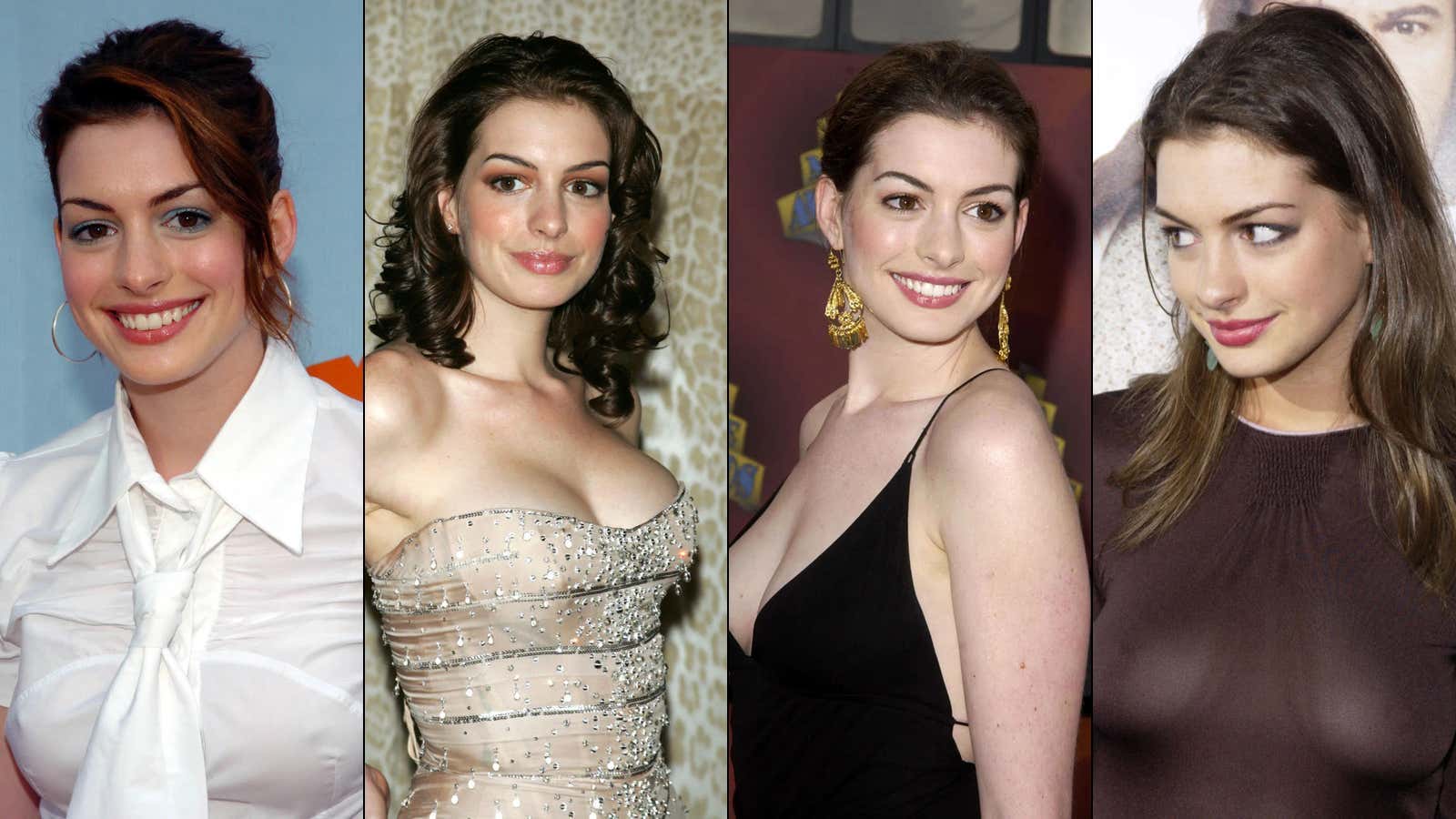 Anne Hathaway Casually Dropped A HAYMAKER From 2016 And Turns Out She Looks Good In Black Latex Corsets & Knee High Boots In EVERY Decade (Also Still VERY Likely She Is A Vampire)