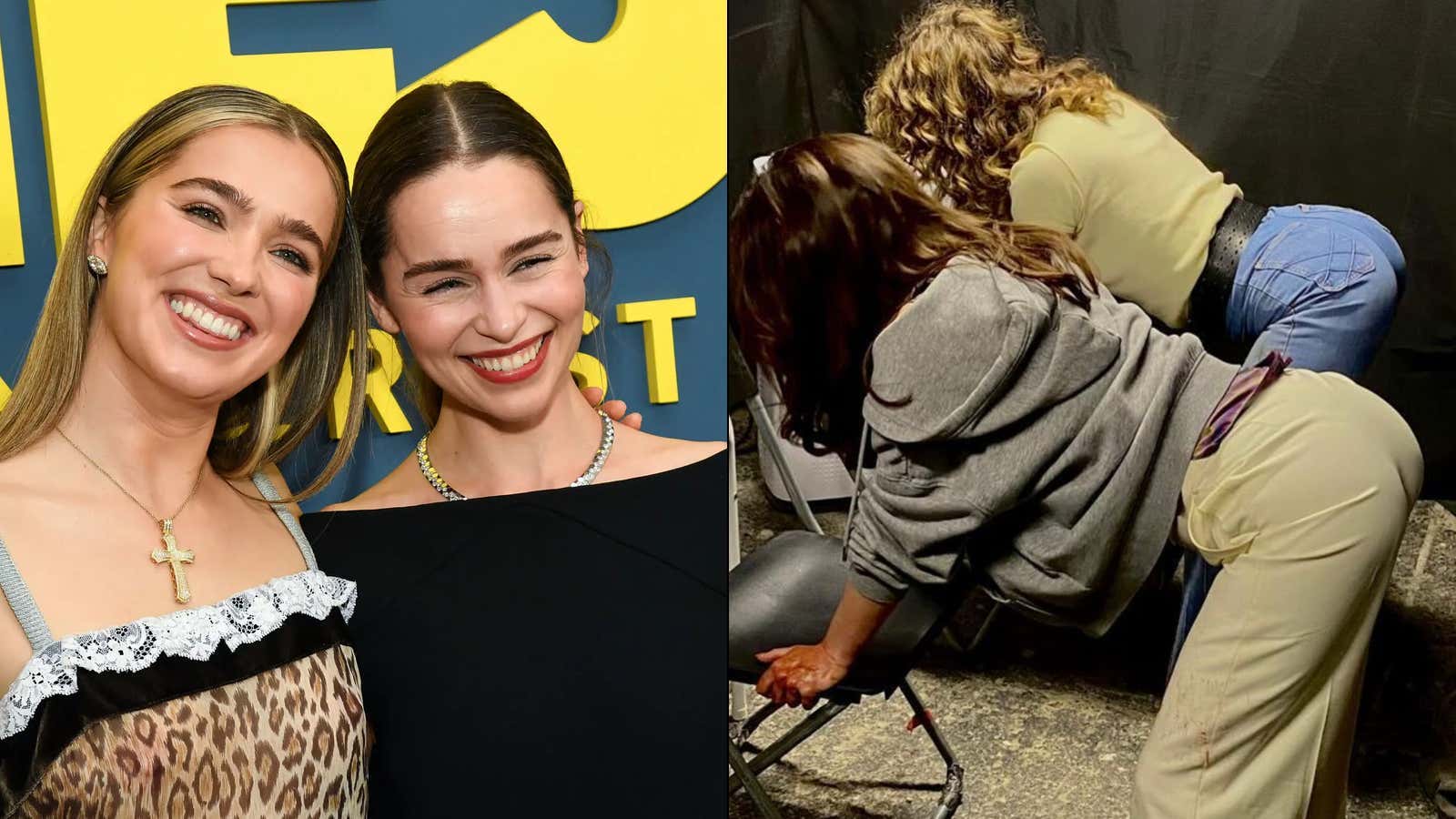 WATCH: Emilia Clarke Learns How To Twerk With Haley Lu Richardson (Despite A Broken Rib From Filming Sex Scenes For Her Spy Show 'PONIES')
