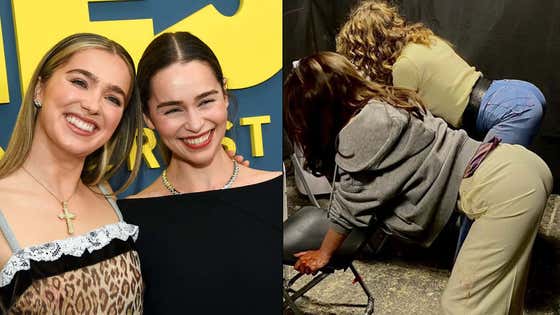WATCH Emilia Clarke Learns How To Twerk With Haley Lu Richardson watch-emilia-clarke-learns-how-to-twerk-with-haley-lu-richardson
