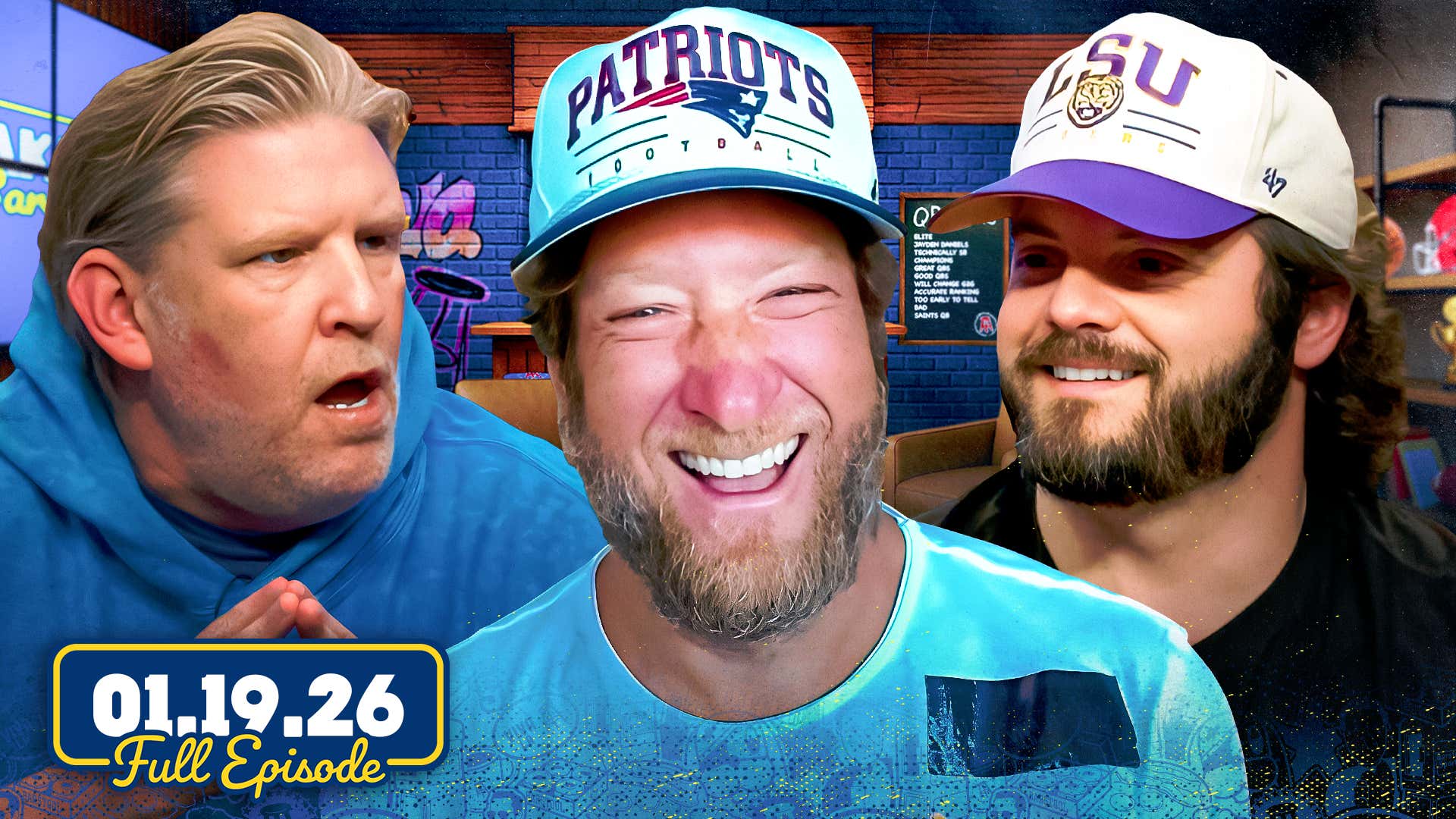 Miami-Indiana w/ Gruden & Olsen, Dave Celebrates Patriots, Bills Fallout | Wake Up Barstool Full Ep.