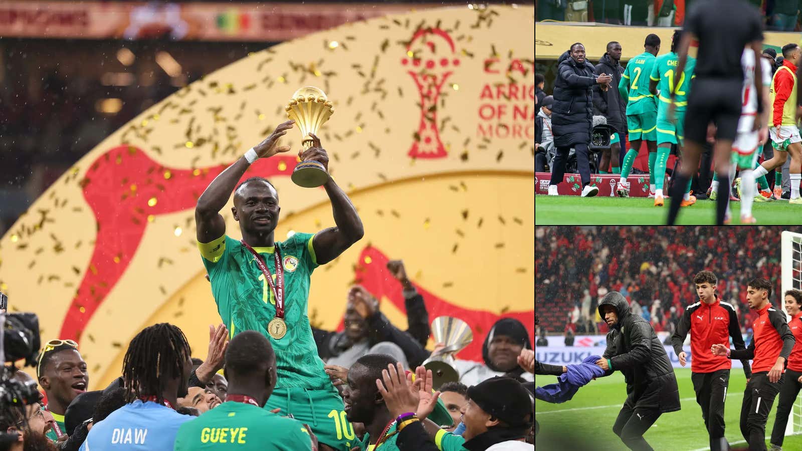 Senegal Pulling Its Team Off The Field To Protest A Penalty, Fighting Ball Boys - The AFCON Final Was The Wildest Game In All Of Sports This Weekend