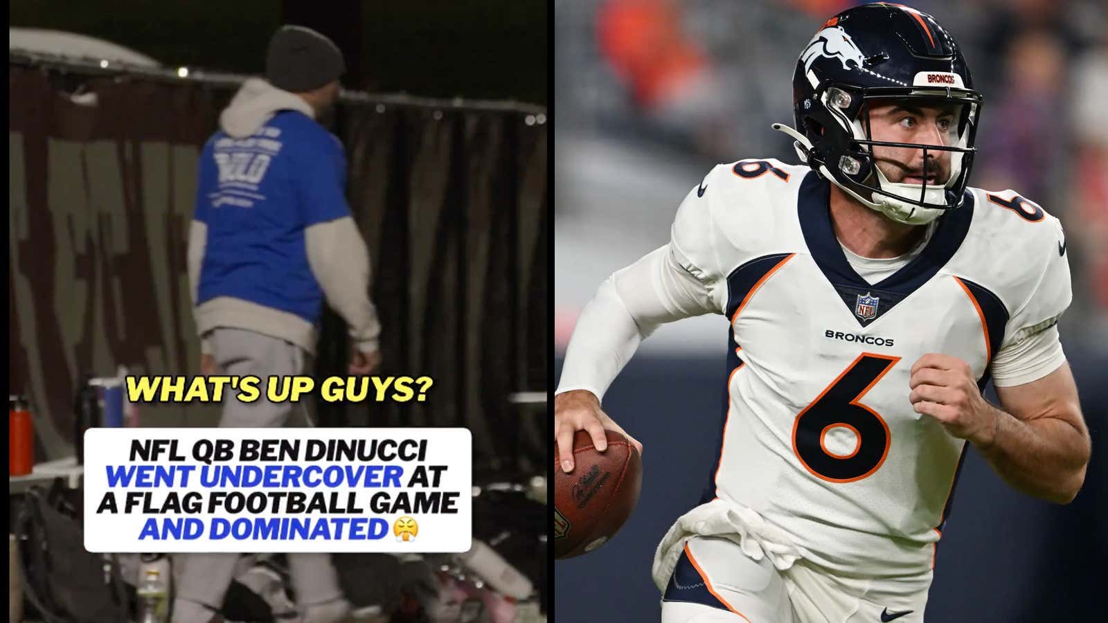 In 3 Weeks Ben DiNucci Has Gone From Flag Football To The AFC Championship Game