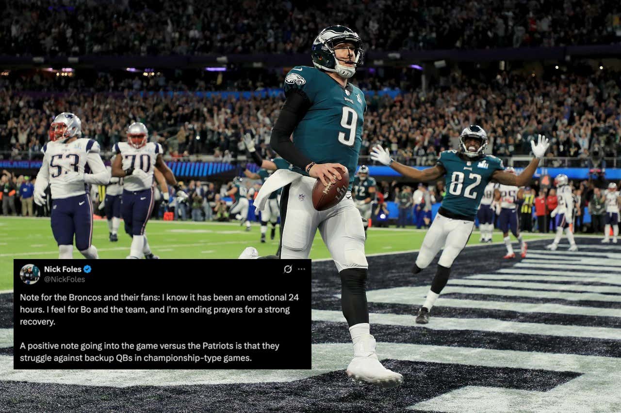 Just When The City of Denver Has Lost All Hope, Here Comes Nick Foles to Fill Them With All the Inspiration They Need to Take Down the Patriots