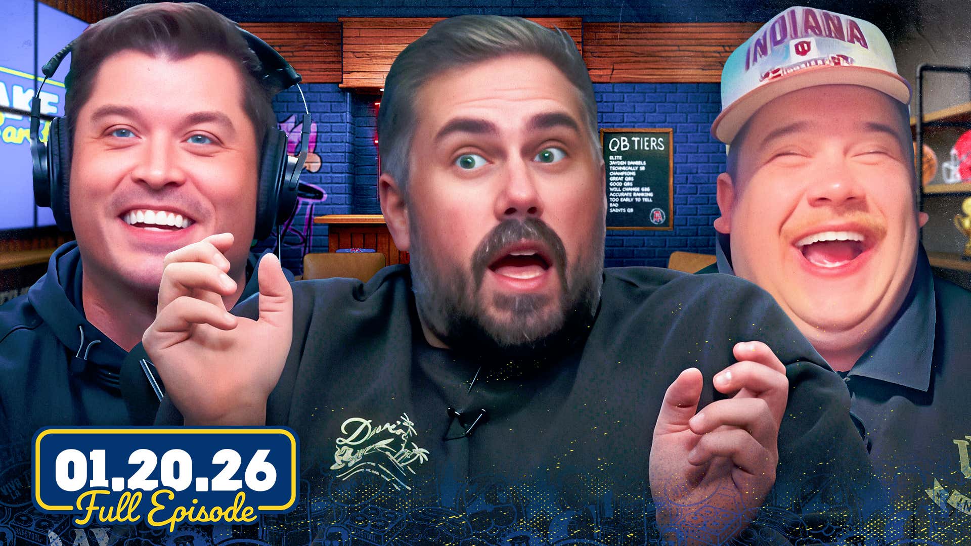 Indiana Wins National Title, Big Cat Mourns The Bears to Joe Flacco | Wake Up Barstool Full Episode