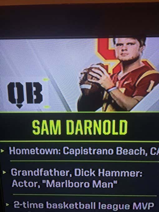 Fun Fact- Sam Darnold's Grandfather Is Former "Marlboro Man Cowboy" Dick Hammer