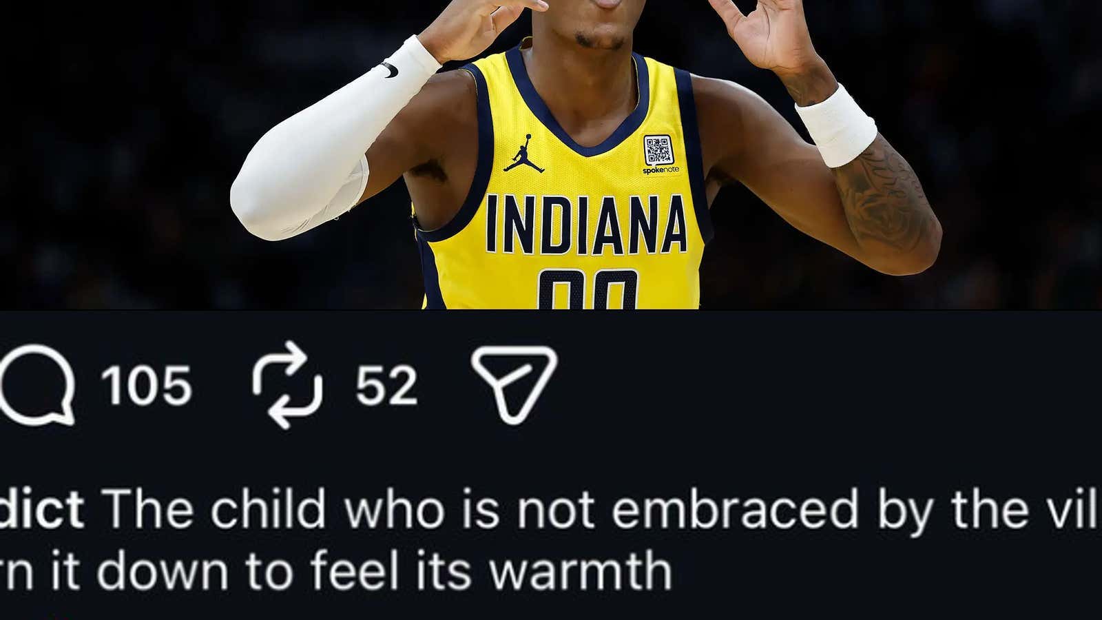 Bennedict Mathurin Is Posting Emo Quotes On His Instagram, Which Means He's Probably About To Get Traded