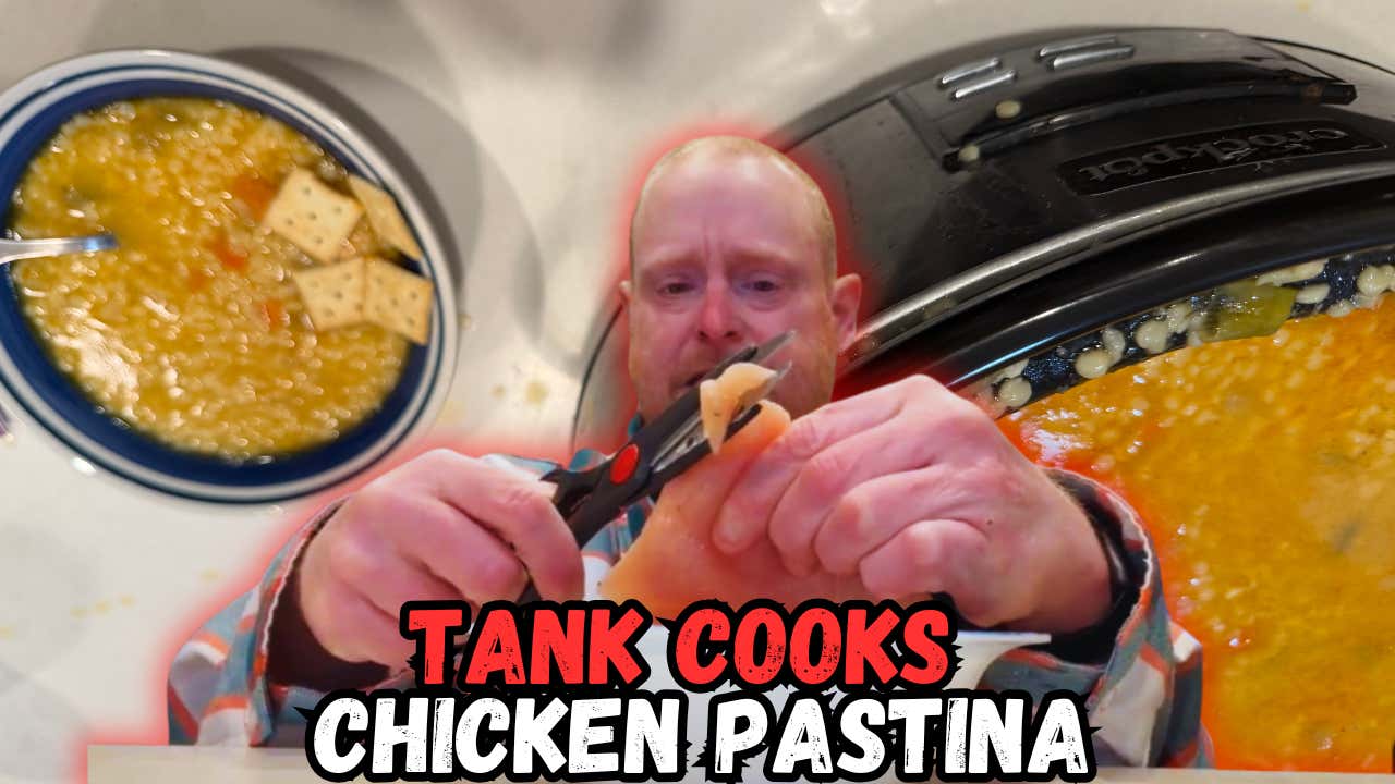 Tank Cooks Snow Day Chicken Pastina Soup