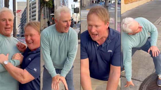 Football Guys: Coach Gruden Ran Into Rich Gannon, Immediately Started Telling Raiders Stories And Doing Snap Counts In The Streets Of San Francisco