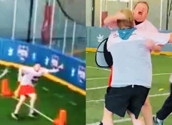 WATCH: Mintzy's Must-See One-Handed Touchdown Catch And The Rest Of The Top Plays From The Electric Barstool After Dark Bowl