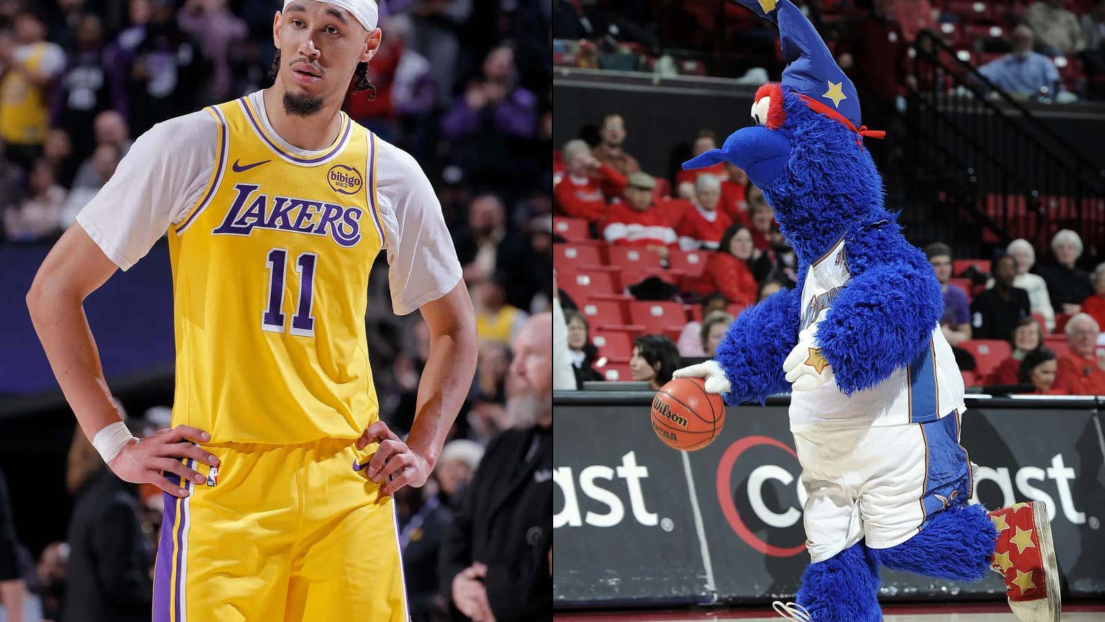 Jaxson Hayes Was Just Suspended For 1 Game By The NBA For "Pushing The Wizards Mascot During Pre-Game Introductions"