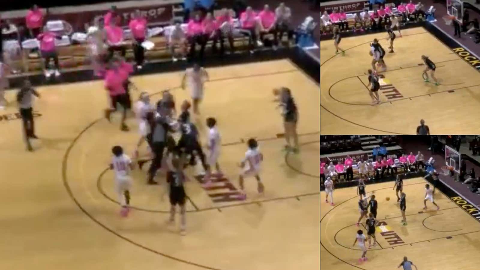 Play To The Whistle: We Had Multiple Punches Thrown And A Real Fight Between High Point/Winthrop Women's Teams With 13 Seconds Left