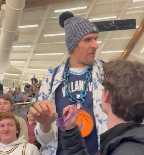 Boban (Yeah, The Legend) Showed Up In Villanova's Student Section, Watched A Classic And We Need Him Doing College Tours The Rest Of The Year