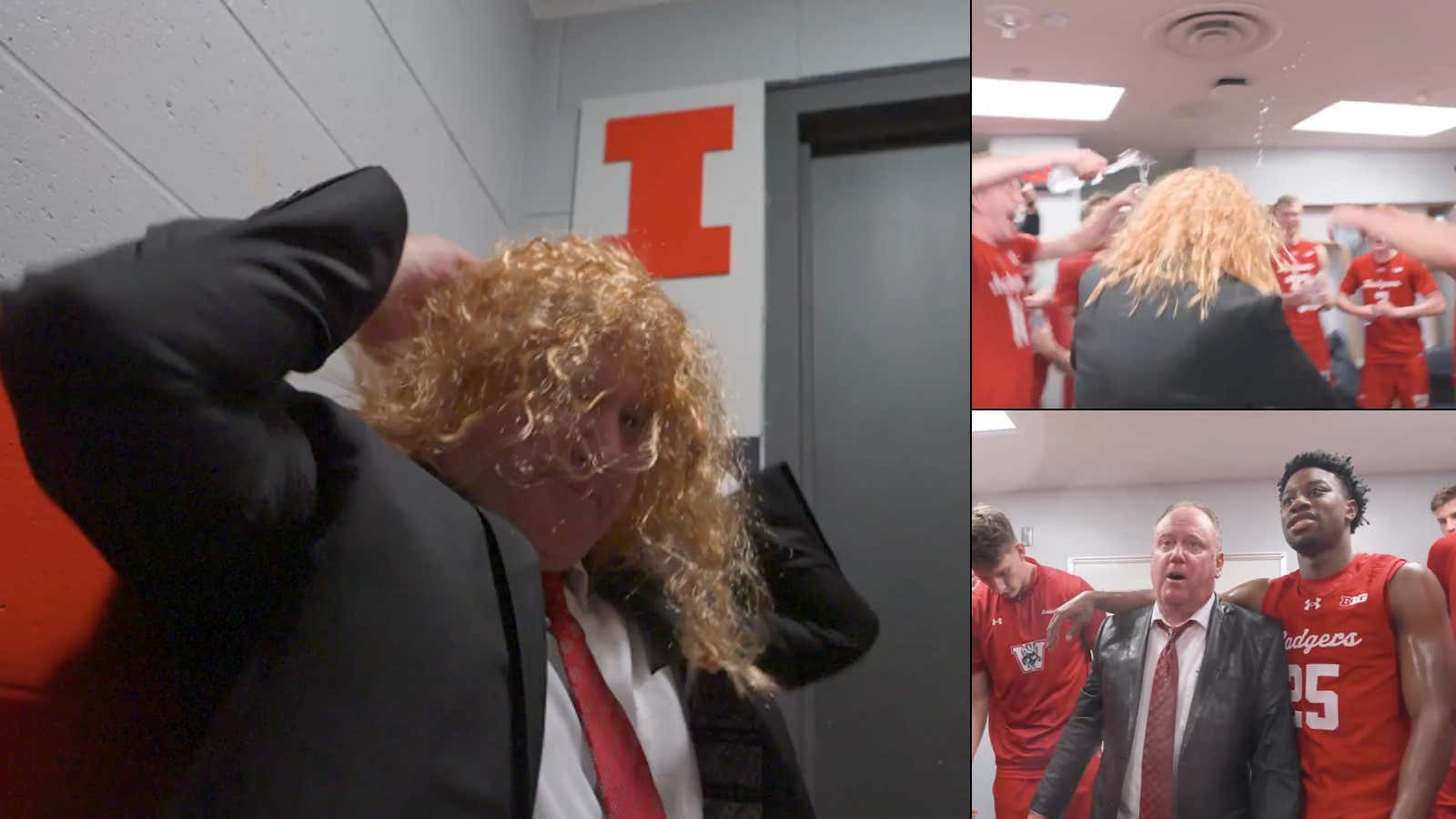 We Witnessed A Greg Gard Masterclass - Led A Ridiculous Comeback At Illinois, Broke Out Props In The Locker Room Celebration To Mock Illinois Fans