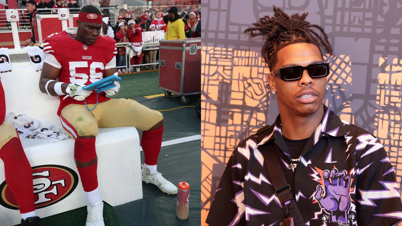 49ers DE Keion White Was Shot in Leg at Super Bowl After Party and People Suspect Rapper Lil' Baby Had Something to Do With It