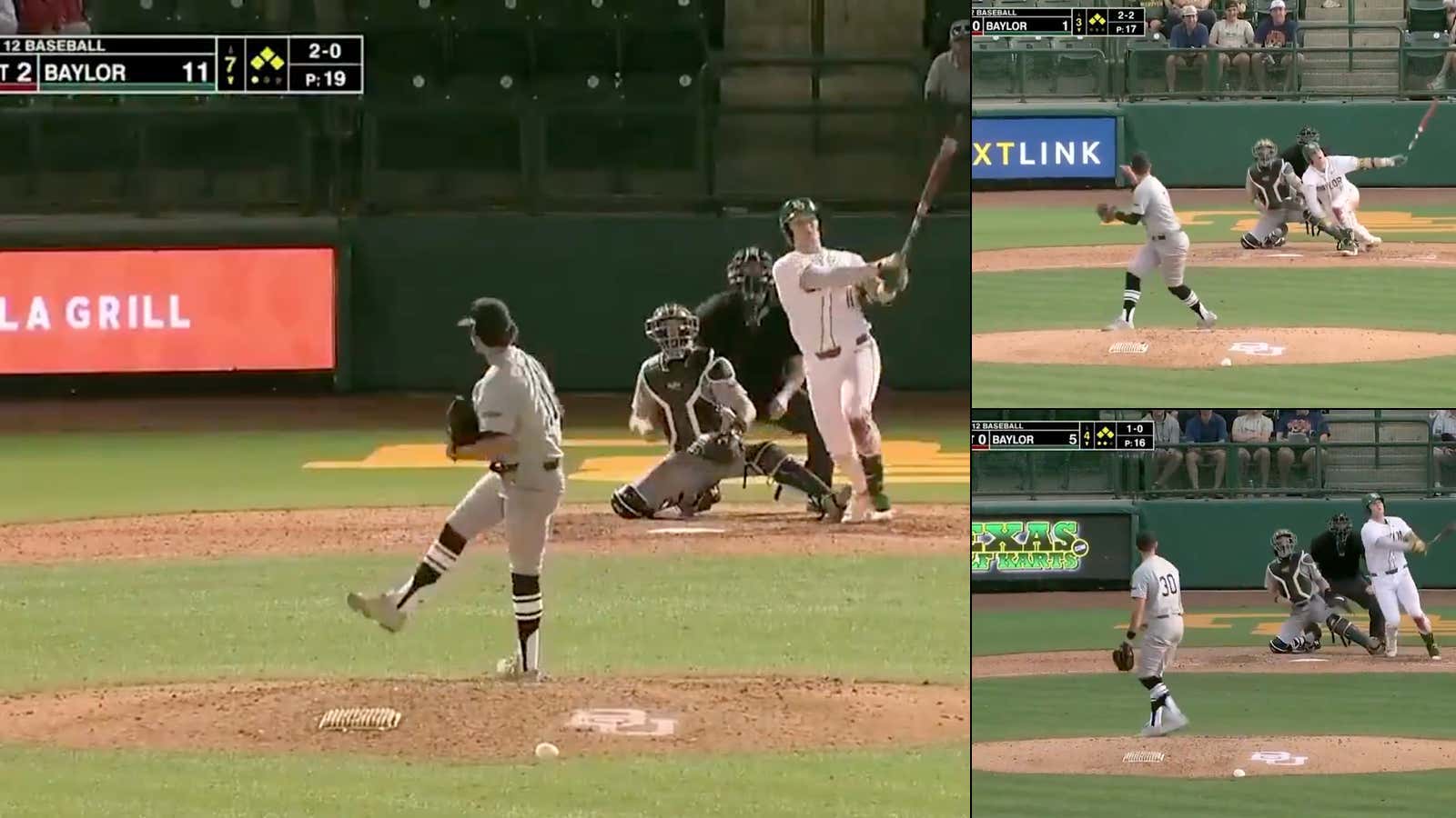 Baylor First Baseman Tyce Armstrong Hit Not One, Not Two, But THREE GRAND SLAMS in the Team's Season Opener Last Night