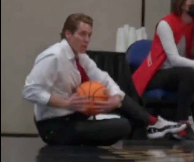 This High School Coach Diving For Loose Balls In The Middle Of A Game Is The Gold Standard Of Basketball Guys Across The Country
