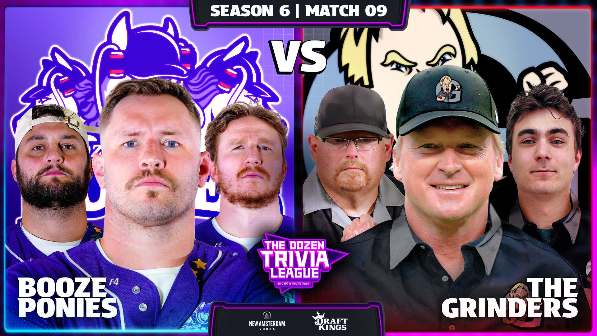 Booze Ponies vs. Grinders | Season 6, Match 9 - The Dozen Trivia League