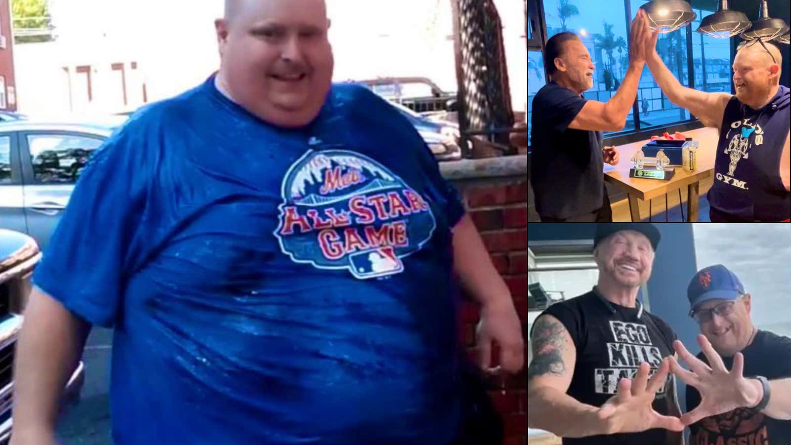 From 530 lbs To Now Under 280! Frank The Tank's Weight Loss Journey Continues To Inspire & He's Getting Shout Outs From Arnold Schwarzenegger While Doing Yoga With Diamond Dallas Page