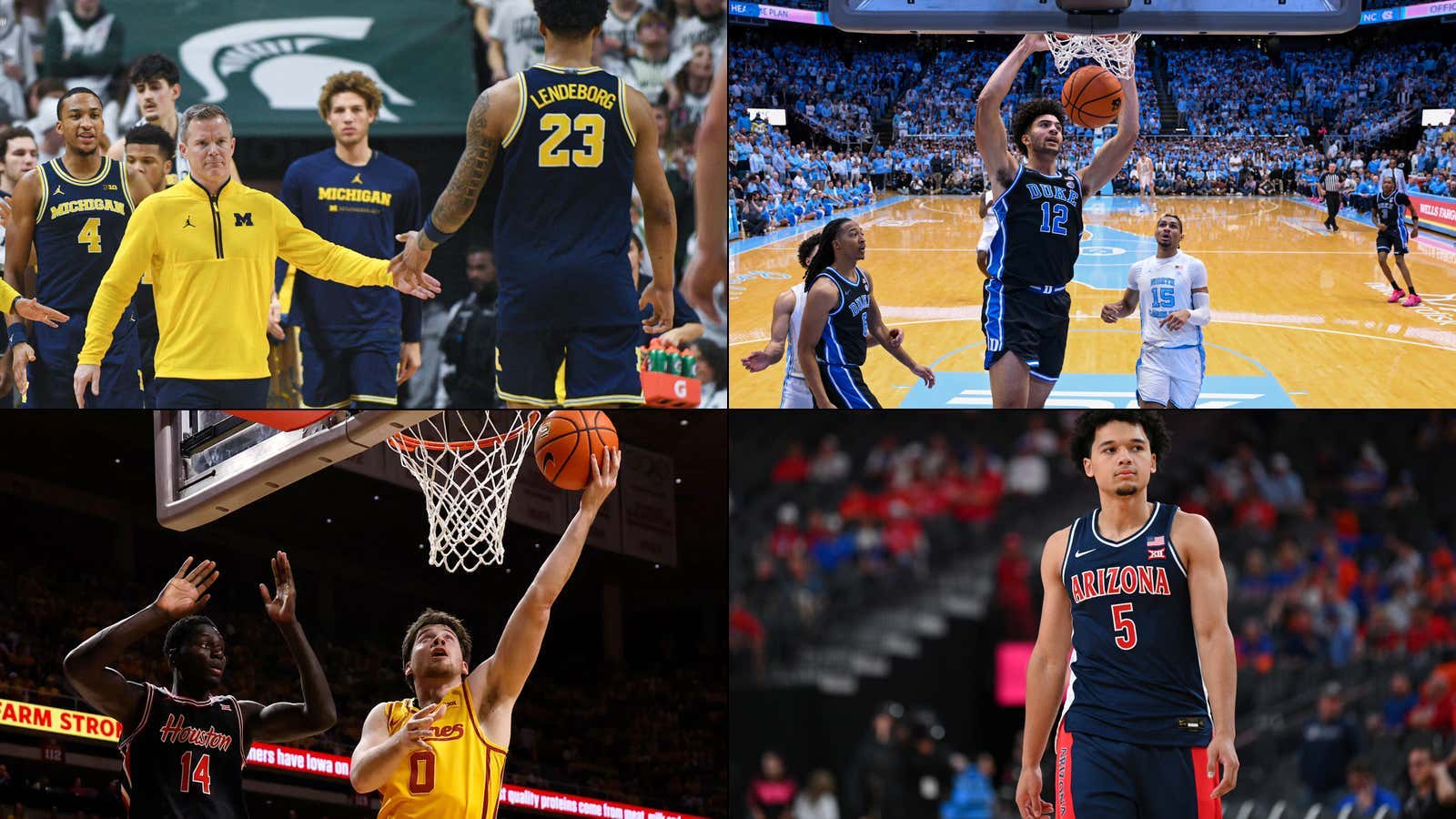 Time To Argue: We Got Our Annual Top-16 NCAA Tournament Bracket Reveal And It's Loaded With Big 12 Teams, Michigan A Clear No. 1