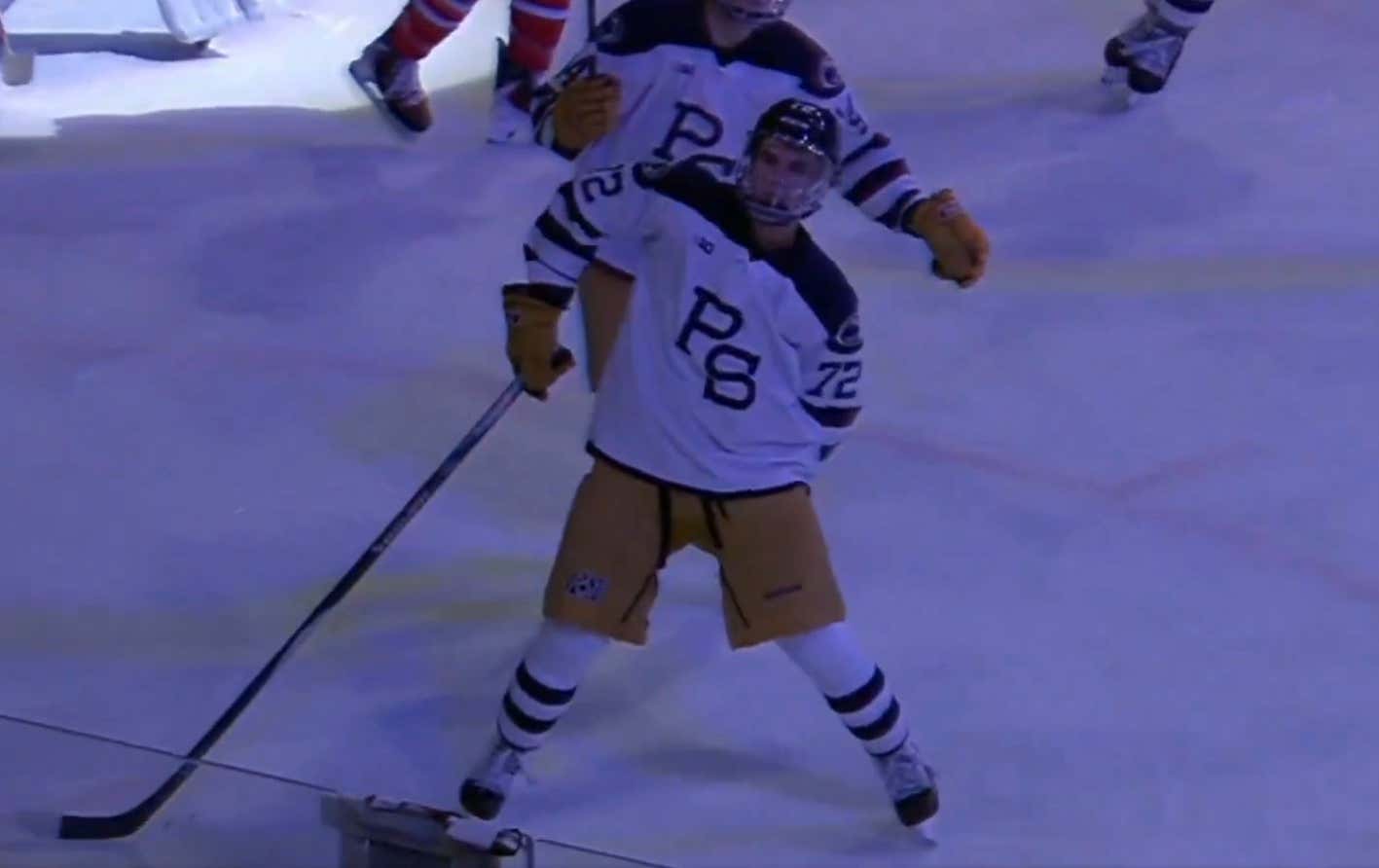 Gavin McKenna – Knocked a Guy Out at a Bar, Got Charges Dropped, Then Hit The Conor McGregor Celebration on His Way to Scoring a School Record 8 Points vs Ohio State