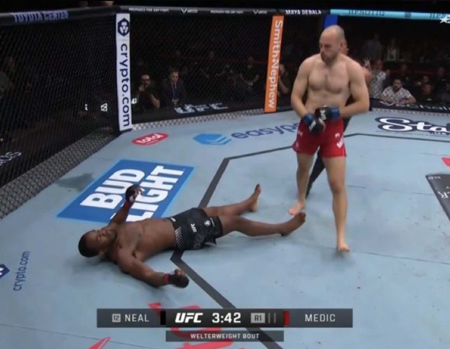 Uros Medic With A WALF OFF Knockout In The Co-Main Event Of UFC Houston