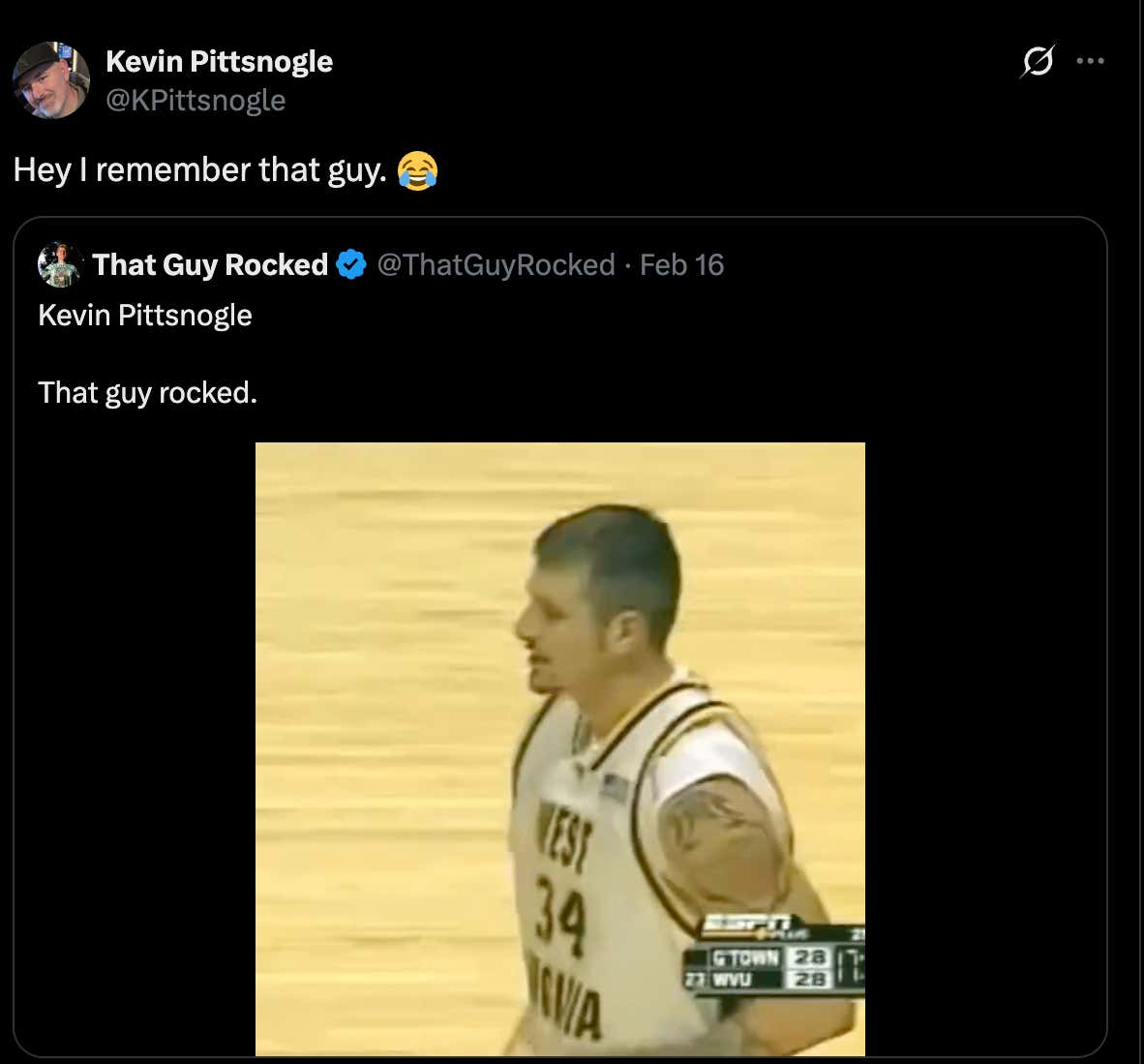 Proof There Is Still Good On The Internet: A Twitter Account Simply Named "@ThatGuyRocked" With Old Highlights Of Good College Basketball Players Is Taking The World By Storm