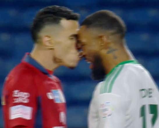 Trying To Plant A Kiss On Another Guy's Nose As You're Squaring Up For A Soccer Fight Is A Diabolical Move