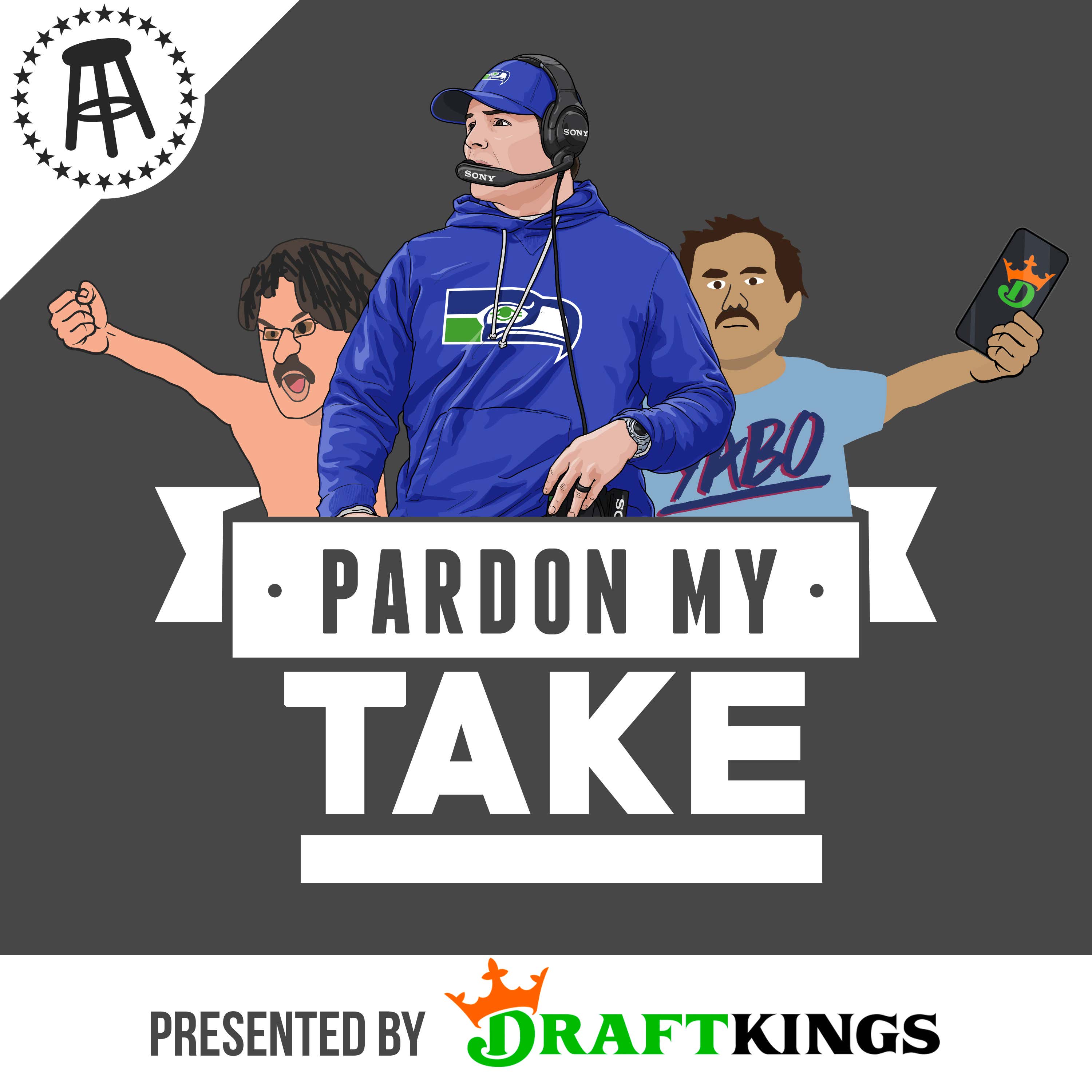 Seahawks HC Mike Macdonald, March Has Arrived, CBB, Combine Cleanup + 10 Years Of Pardon My Take Memories episode artwork