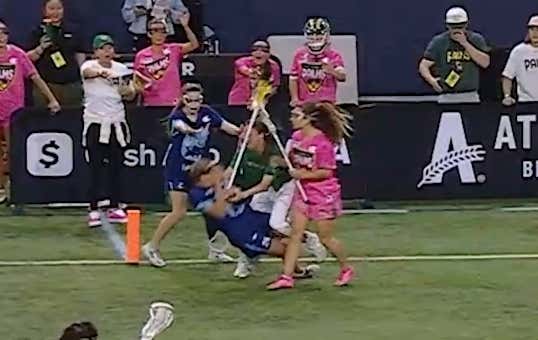 Contrary To Popular Belief, Women's Lacrosse Coaches Are Not Allowed To Run Onto The Field And Tackle An Opposing Player
