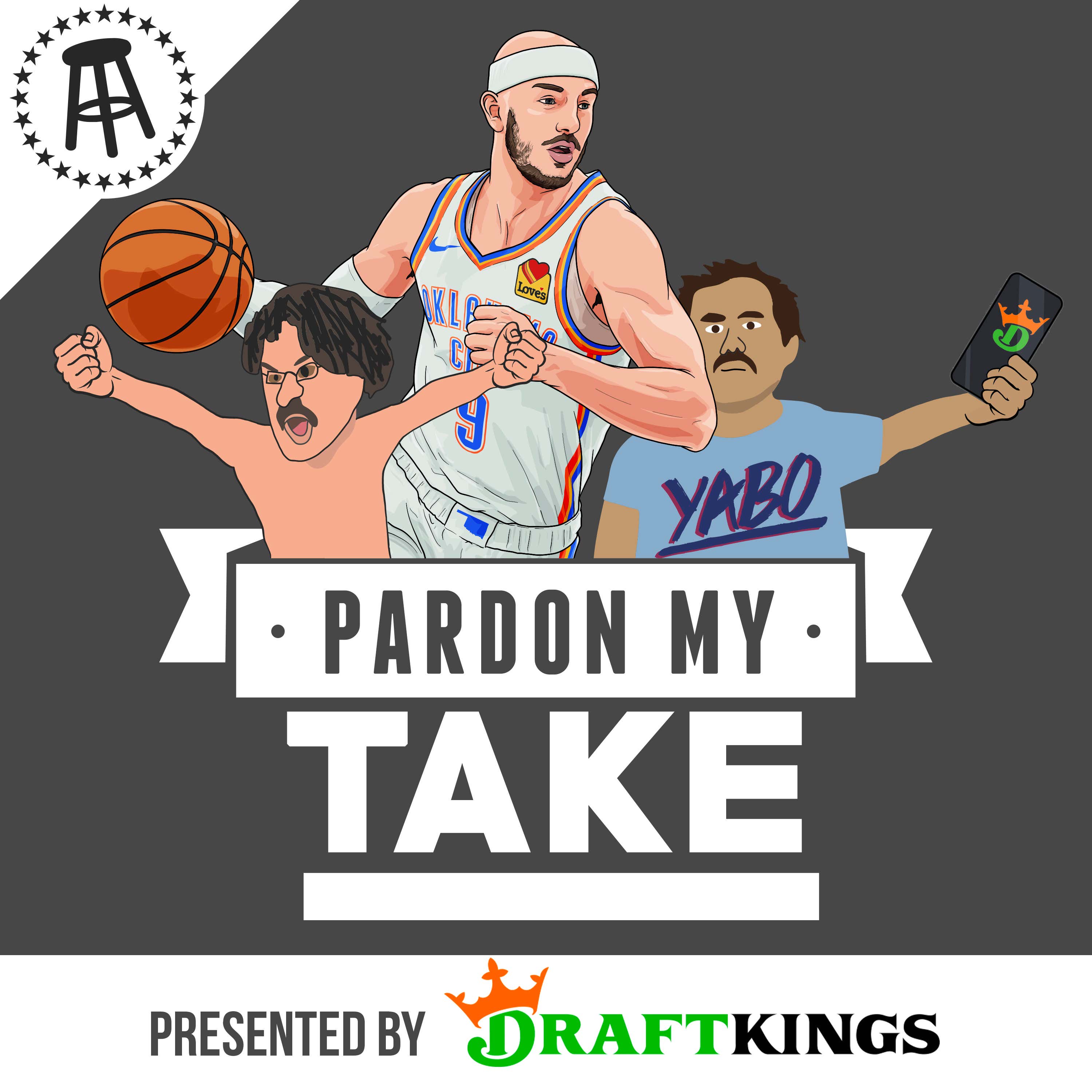 OKC Thunder’s Alex Caruso, Maxx Crosby Is A Raven, Jayson Tatum Is Back, CBB Regular Season Finale And LIV Golf Conspiracy episode artwork