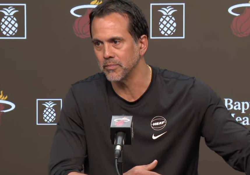 "I Apologize To Absolutely No One. Period." - Erik Spoelstra Had The Perfect Response To All The People Who Are Acting Extremely Weird About Bam Adebayo's 83 Points