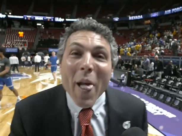 'We Broke The Streak! God Bless The Rebels! God Bless America!' - Josh Pastner Delivered The Single Best Interview You'll See After Winning An 8/9 Game In March