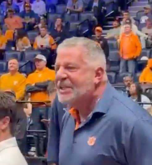 Bruce Pearl Lost His Goddamn Mind At Someone In The Stands While Watching His Son And Auburn Choke Away Their Season Yesterday