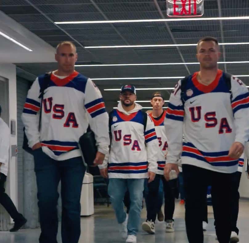 Look Good, Play Good - Team USA Rolled Up To The WBC Final Decked Out In Game Worn Team USA Hockey Jerseys From The Olympics