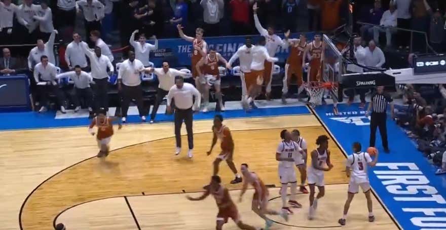 If This Texas Coach Running All The Way Out To The Middle Of The Court After Tramon Mark's Game Winner Is Wrong, Then I Don't Want To Be Right