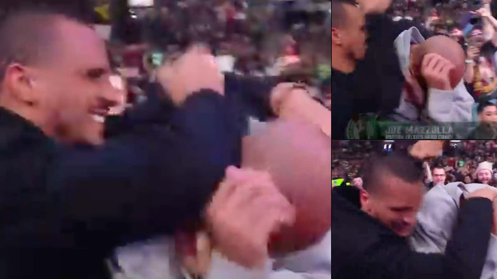 Joe Mazzulla Could Barely Hold Back His Excitement While Beating Up Derrick White During WWE Raw