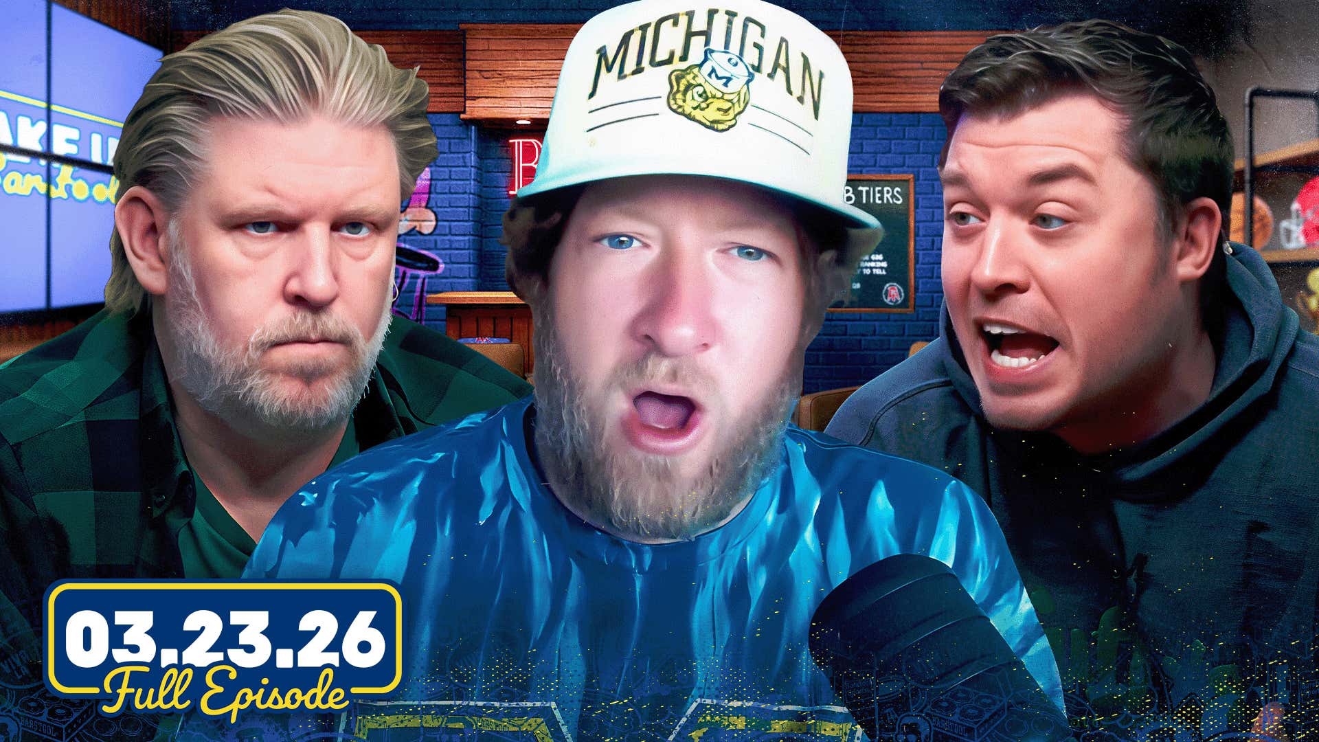 Dave’s Insane Michigan-Alabama Bet, Sweet 16 Pick & USA Flag Football |Wake Up Barstool Full Episode