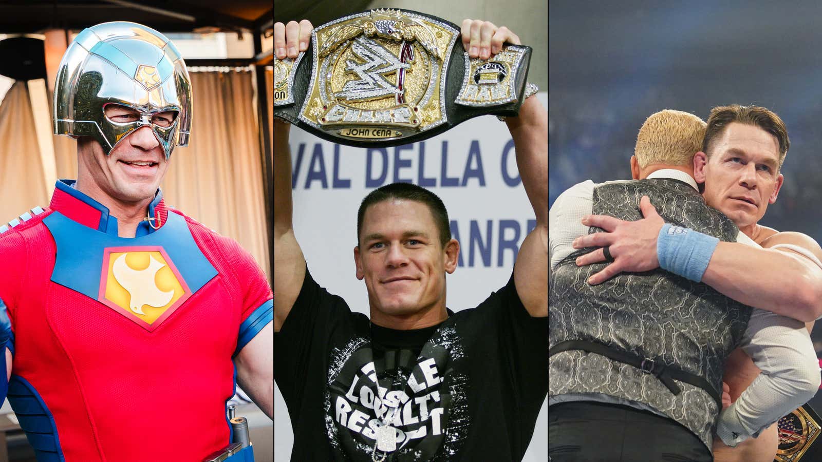DUDES ROCK: John Cena Embraces His Fan With A Big Bear Hug After Revealing He's Battling Cancer & Brain Tumors And Was Only Able To Keep Fighting Because Cena Inspired Him To NEVER GIVE UP