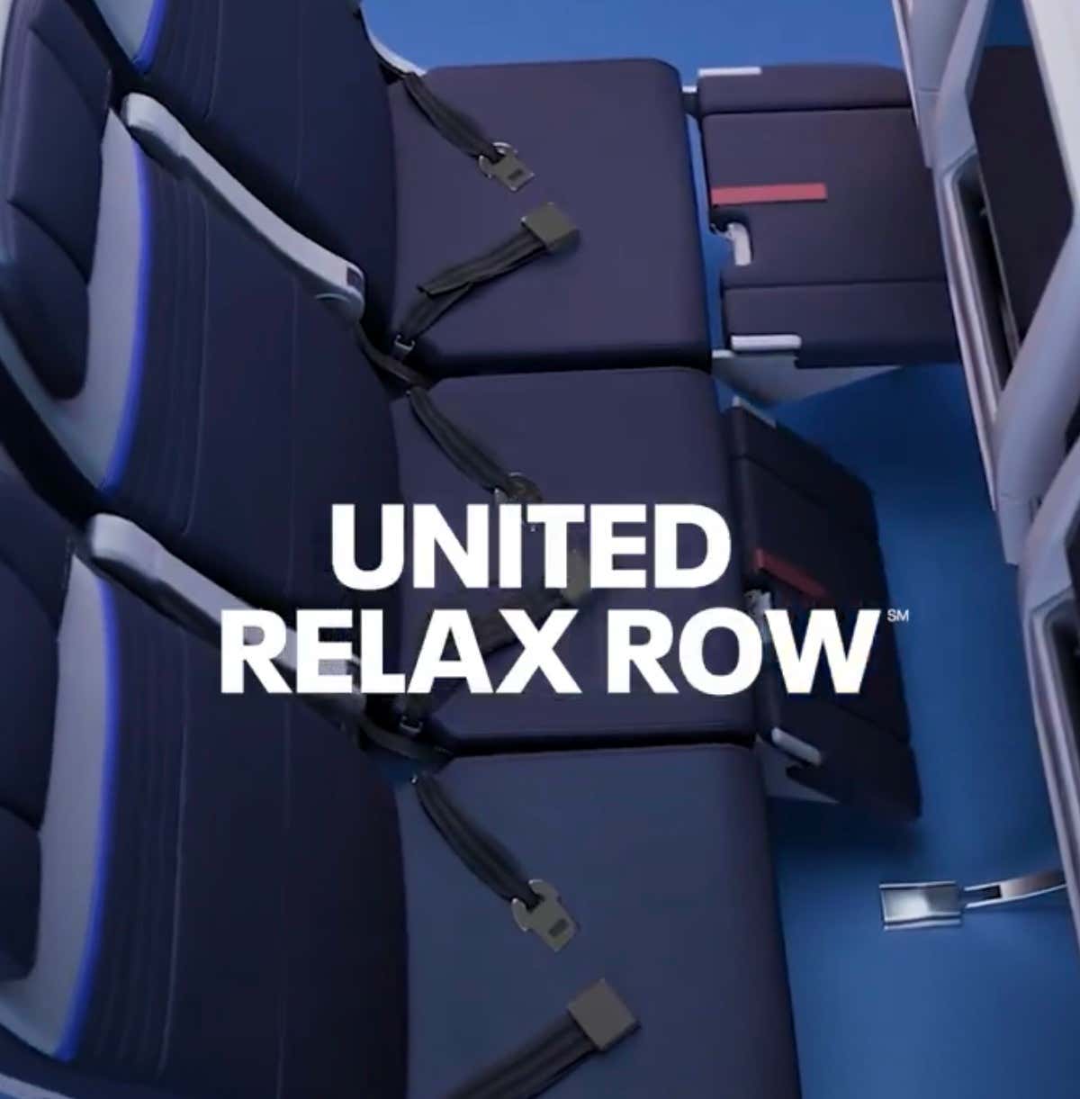 The United Relax Row Is An Airplane Passenger's Dream Come True
