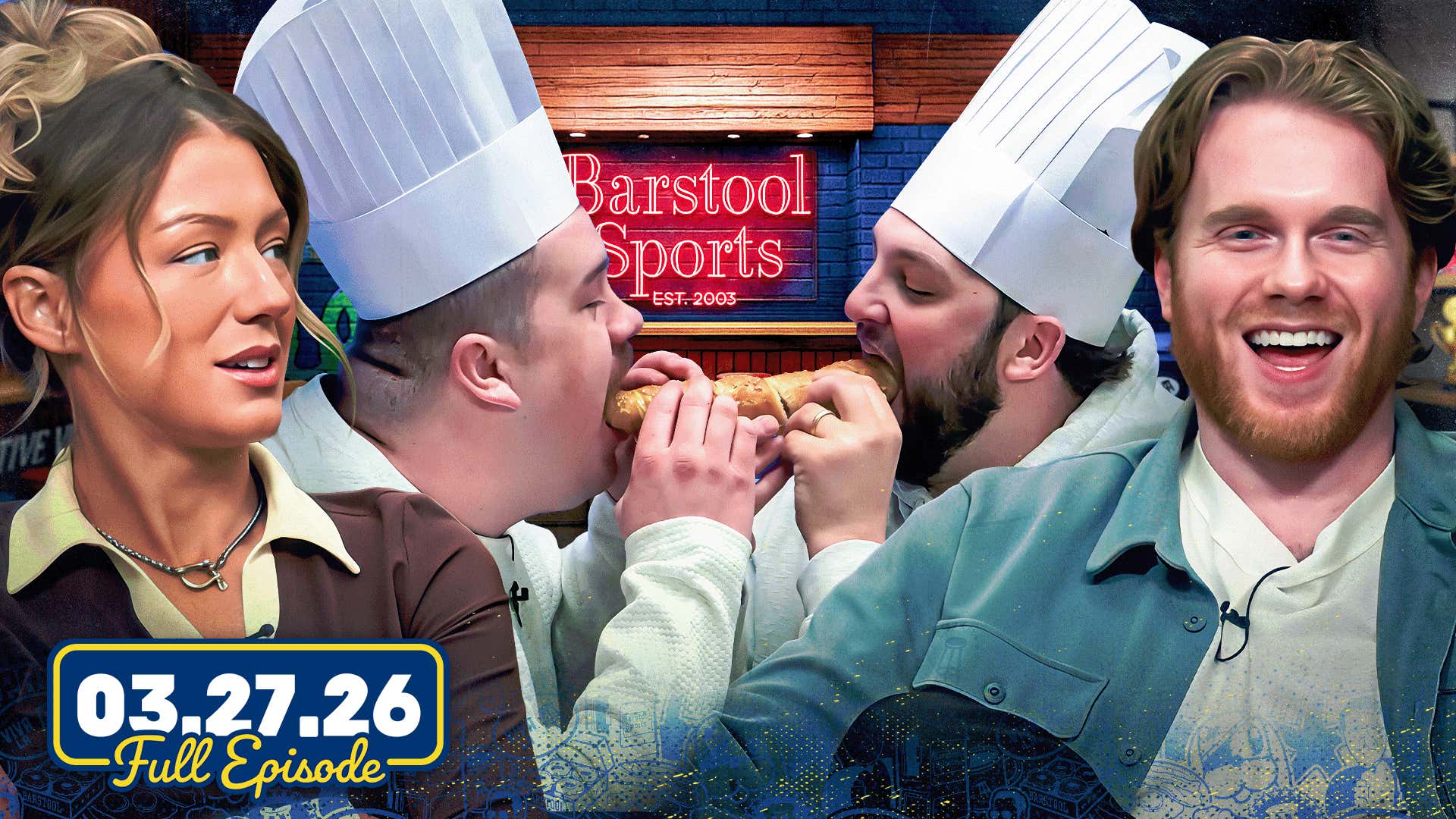 Alabama vs. Michigan Day, First Elite 8 & MLB Food Tasting w/ Levy | Wake Up Barstool Full Episode