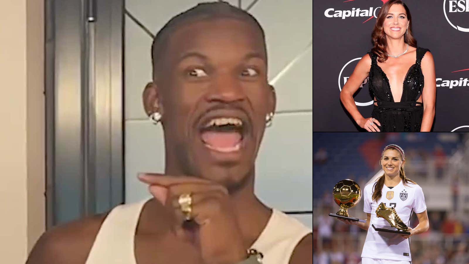 Jimmy Butler Going Full Fan-Girl While Meeting Alex Morgan Was About As Relatable As It Gets