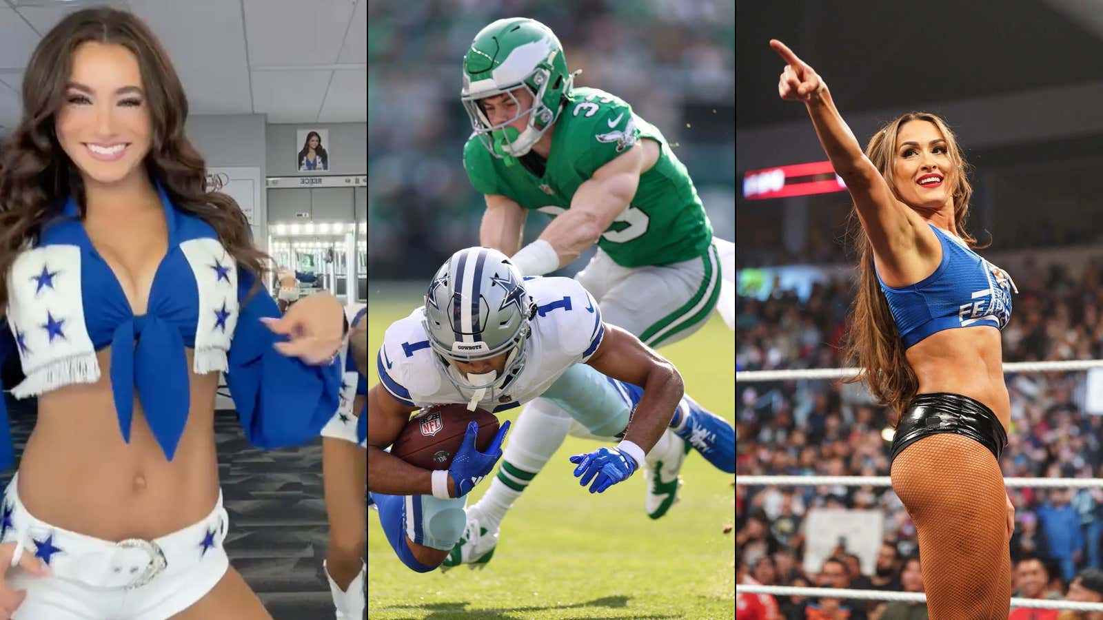 Cowboys Cheerleader Abby Summers Seen With Eagles CB Cooper DeJean During Iowa's Crushing Loss To Illinois, Which Seems To Confirm The Dating Dream Is Dead With WWE Superstar Nikki Bella