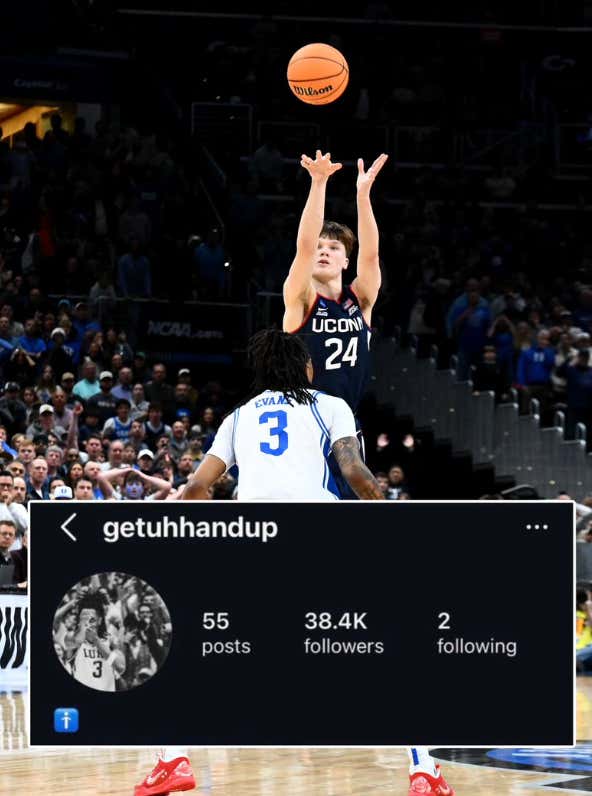 It's Unfortunate Isaiah Evans' IG Handle Is "getuhhandup" And He Didn't Contest The Braylon Mullins Game Winner