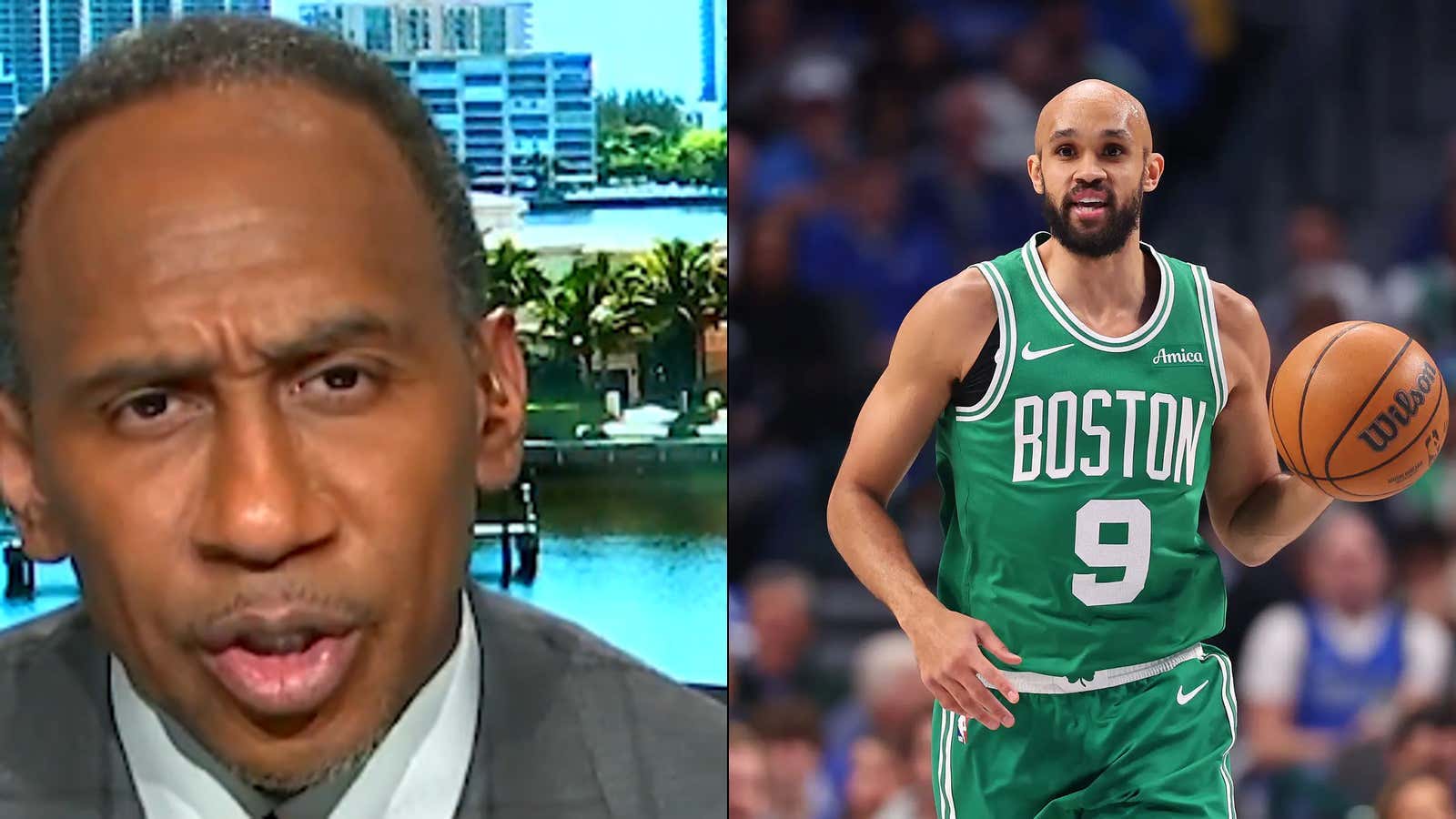 Stephen A Smith Going On TV And Attempting To Create A Beef With Derrick White For "Unfollowing" Him On Social Media Is About As Sad As It Gets