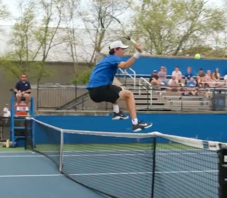 And Here We Have The Most Diabolical Way To End A Point In Tennis