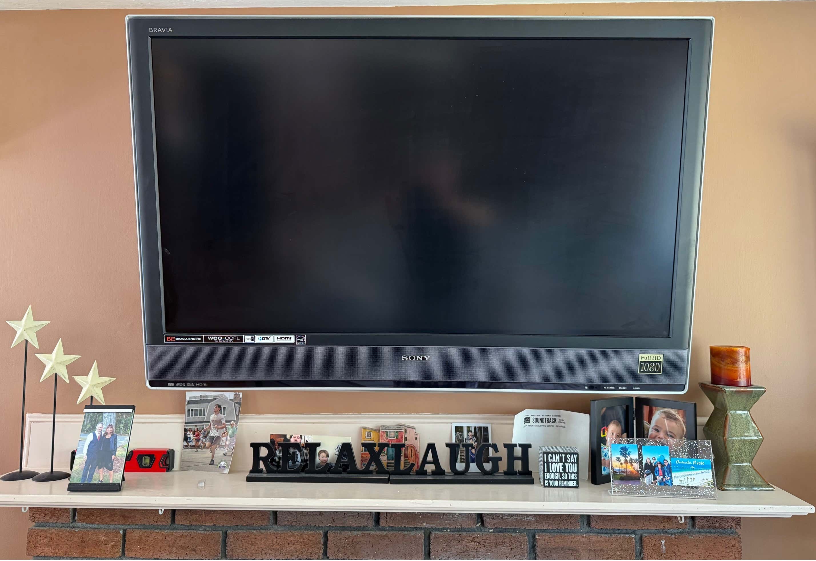 I Unplugged The Sony For The Last Time And Left It On The Wall For Final Viewing...